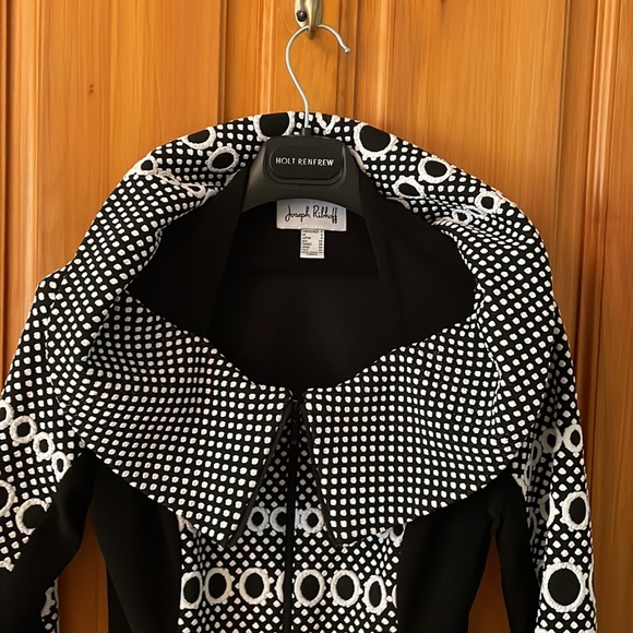Joseph ribkoff black and white blazer - Picture 6 of 8